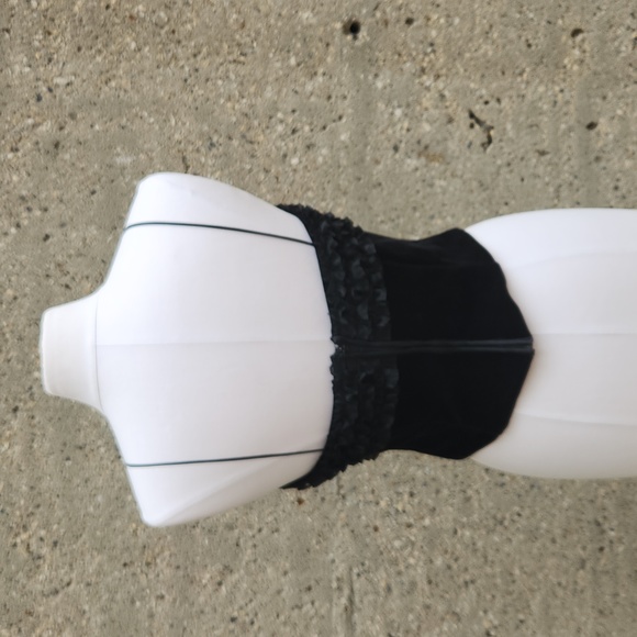 vintage 90s black velvet bustier - Picture 5 of 10